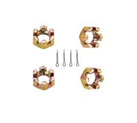 Dado a castello scanalato M20 x 1,5 per quad Dirt Pit Bike ATV Buggy da 50 C, 70 cc, 90 cc, 110 cc, 125 cc, confezione da 4 (M20 x 1,5)