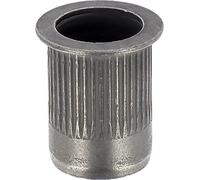 Dado a crimpare acciaio fusto rotondo per veicoli Renault, M6-1.00, 0,5-3 mm, spessore lamiera, lotto di 15