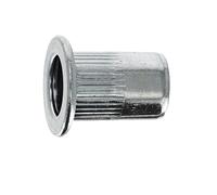 Dado a crimpare acciaio fusto rotondo per veicoli tutte le marche, M8-1,25, 0,5-3 mm, spessore lamiera, lotto di 20