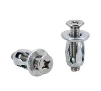 Dado a espansione a petali, Dadi con inserti a forma di petalo Rivetti Viti ad espansione, M4-M8, multicolore, 5/10 pezzi(Phillips Flat(Silver,M4x20(5Pcs))