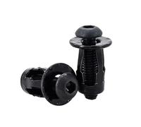 Dado a espansione a petali, Kit dadi for rivetti a forma di petalo M4 M5 M6 Targa for auto con dadi a jack multicolori(Round Head (Black),M4x16(30Pcs))
