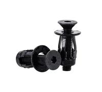 Dado a espansione a petali, Kit dadi for rivetti ad espansione a forma di petalo da 20/30/50 pezzi multicolore M4 M5 M6 M8(Flat Head (Black),M5x18(50Pcs))