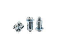 Dado a espansione a petali, Kit dadi for rivetti ad espansione a forma di petalo da 20/30/50 pezzi multicolore M4 M5 M6 M8(Cross Head (Silver),M5x18(30Pcs))