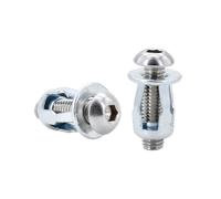 Dado a espansione a petali, Kit dadi for rivetti ad espansione a forma di petalo da 20/30/50 pezzi multicolore M4 M5 M6 M8(Round Head (Silver),M5x18(30Pcs))