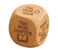 Dado a Facce Cubo in Legno per Scelta di Lettura