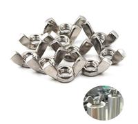 Dado a Farfalla, Dadi in Acciaio Inox Bullone ad Alette Elementi di Fissaggio Dado a Galletto Inox,Dado Fissaggio Strumenti Hardware Dadi Acciaio Inox per Macchinari Mobili Apparecchiature