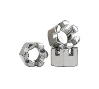 Dado a fessura esagonale in acciaio inossidabile | Argento M6-M24 for cuscinetti e mozzi ruota(M12)