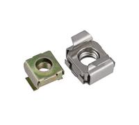 Dado a gabbia Cage Nuts Square Hole For Server Rack M4-M12 Pack Of 21 pcs Multiple Finishes(Nickle Plated,M6(5Pcs))