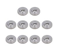Dado a Mano Zigrinato 10 Pezzi, Dado di Serraggio Manuale a Testa Piatta in Acciaio Inossidabile 304, Standard DIN467, per Letti di Stampanti 3D Comuni, Macchine Utensili(M6)