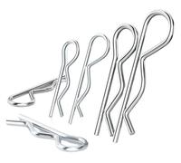Dado a molla a forma di R, Clip a molla con coppiglia a tipo R, clip divisa in acciaio inossidabile 304 M1-M6 17-120 mm(5pcs M3 x 70mm)