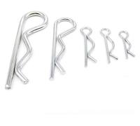 Dado a molla a forma di R, Coppiglia a molla in acciaio tipo R di diverse dimensioni(10pcs 3x70mm)