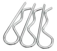 Dado a molla a forma di R, Kit assortimento di perni for capelli a forma onda con coppiglia a molla tipo M1-M7 R for auto(2pcs,M2x43)