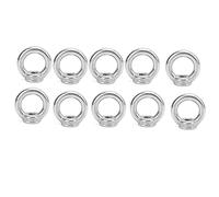 Dado a occhio di sollevamento in acciaio inox 304 M8, dado a occhio in acciaio inox con foro a boccola filettata, dado ad anello di sollevamento resistente alla corrosione per funi