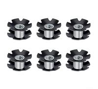 Dado a per stella per Forcella 28.6mm Acciaio Nero Dado a per | Acciaio ad resistenza, finitura nera elegante, compatibilità 28.6mm, durata nel tempo
