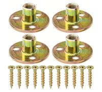 Dado a piastra in ferro Dadi flangiati a tre fori M6 M8 M10 Filettatura di accoppiamento Fissaggio for mobili Blocco Accessorio for divano(24pcs M10)