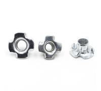 Dado a Quattro Griffe zincato, Dado for Altoparlante, a T, a cieco, for mobili M3 M4 M5 M6 M8 M10(M4 20pcs)