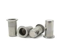 Dado a rivetto a testa piatta, Dadi for Rivetti SUS304 Testa Svasata Piatta 10/20/30 Pezzi M4-M12(20pcs-Flat M5*19.5)