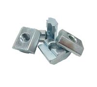 Dado a T arrotolato, dadi a martello scorrevoli con binario a T in metallo | 2020-4545 Profili Elementi di fissaggio for profili in alluminio M3-M10(4545-M6-10PCS)