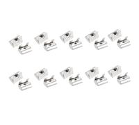 Dado a T elastico da 20 pezzi for profilo estruso in alluminio da 6mm 8mm profilo in acciaio al carbonio zincato M4 M5 M6 M8 dadi a molla di caduta(40s M6)