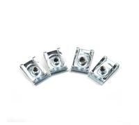 Dado a U M5, dadi a molla placcati in acciaio con filettatura metrica per fissaggio a pannello M6, ideali per carenatura moto e installazione di camini veloci (M5-50 pezzi)