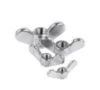 Dado ad alette placcato in acciaio inossidabile, Dadi a farfalla con orecchie grandi in acciaio inossidabile 304, standard GB metrico M4-M20(M14 1pcs)