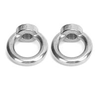 Dado ad anello marino da 2 pezzi, dadi ad anello filettati femmina, dadi ad occhiello in acciaio per sollevamento in acciaio inossidabile per yacht, motoscafi, barche a motore, (M16)
