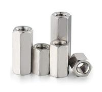 Dado allungato esagonale in acciaio inossidabile 304, colonna di collegamento a vite, adattatore per dado, dado, M6M8M10-M8 * S13 * 40L [1 pz]