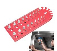 Dado and Bolt Thread Checker, Thread Pitch Gauge, Bolt Size Identifier, Multifunctional Thread Gauge, Bolt and Nut Identifier, Metric and Imperial Thread Checker, Thread Pitch Tool