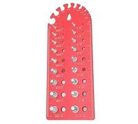 Dado and Bolt Thread Checker, Thread Pitch Gauge, Bolt Size Identifier, Multifunctional Thread Gauge, Nut and Bolt Identifier, Thread Measurement Tool, Bolt Thread Checker for Work