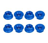 Dado Bloccaggio Ruota In M4 Per Traxxas Per Trx4 Per Axial Per Scx10 1/10 | Parti upgrade RC Car Dadi a flangia M4 in alluminio design antivibrante fissaggio sicuro delle ruote Parti