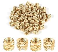 Dado caldo minimo m1.4-m3 hot melt stampato in 3D in ottone e rame incorporato(Length 3.5mm,M1(OD2mm)100pcs)