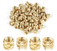 Dado caldo minimo m1.4-m3 hot melt stampato in 3D in ottone e rame incorporato(Length 9mm,M1.2(OD2mm)100pcs)
