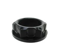 Dado Cannotto Sterzo In Alluminio M24 X 1 Compatibile Con Moto Pit Bike(Black)
