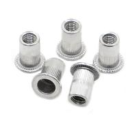 Dado cieco filettato a testa piatta in lega di alluminio da 10 pezzi M3 M4 M5 M6 M8 M10 M12(M3 10pcs)