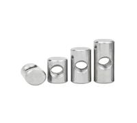 Dado cilindrico con foro trasversale acciaio in， 10 dadi cilindrici in acciaio inossidabile 304 con martello a foro incrociato, dimensioni multiple(M6x12*10)