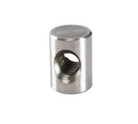 Dado cilindrico con foro trasversale in acciaio in Confezione di dadi for inserti for mobili in acciaio inossidabile 304 M4 M5 M6 10-30mm barili for martello incorporati(M6x12)