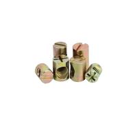 Dado cilindrico in lega di zinco | M6 M8 X 10-20 mm Assemblaggio di mobili con martello: strutture letto, sedie, armadi(20pcs M6x13)