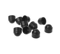 dado con coperchio di quercia, Confezione da 10 M6 M8 M10 M12 Bullone esagonale in plastica Dado Tappi a cupola Nero(M8-(13x15))