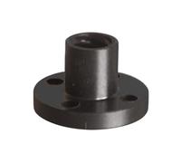 Dado con flangia in ottone, gioco filettato T8 Flangia tonda Dado 1mm 2mm Passo 1mm 2mm 4mm 8mm Passo T8 Vite di comando Dado in plastica Vite filettata trapezoidale Dado(Black,Pitch 2mm lead 8mm)