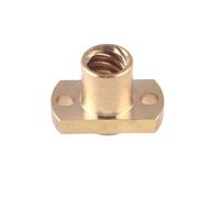 Dado con flangia in ottone, gioco filettato T8 Vite Dado in ottone T8 Vite di comando T8 Dado a barra di comando 1 mm 2 mm Passo 2 mm 4 mm 8 mm 12 mm Passo H Dado flangiato(Pitch 2mm Lead 10mm)