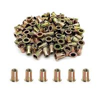 Dado con inserto filettato a testa piatta Dadi rivetti in acciaio al carbonio da M3 a M12 10 pezzi(M10)