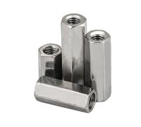 dado di accoppiamento, Dadi di accoppiamento esagonali con filettatura destra sinistra M12-M20 in acciaio inossidabile 304 Dimensioni multiple(M16x140 (S24))