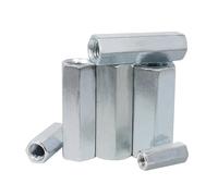 dado di accoppiamento, Dadi di accoppiamento esagonali M5-M18 for barre filettate zinco 1-10 pezzi(M10x13x50mm-5pcs)