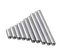 dado di accoppiamento in acciaio inossidabile, 10 pezzi distanziatori rotondi in alluminio, colonna in M4 10/12/15/20/60/70/80/90/100 mm(25MM*M4)