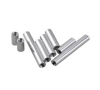Dado di accoppiamento rotondo in alluminio M2 M3 M4 M5 M6 M8 M10 Aste distanziatrici for multirotori RC(M2x75mmx10PCS)
