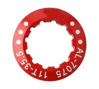 Dado di bloccaggio fisso per volano per bicicletta, realizzato in lega di alluminio 7075, specifica 11T per una maggiore durata e stabilità della bici (rosso)