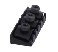 Dado Di Bloccaggio Per Corde Per Chitarra, In Lega Di Zinco, Doppio Dado Per Chitarra A Dondolo, Durevole, Con Accessori Per Viti Chiave Guitar Nut Set(Black,3/4)