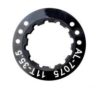 Dado di bloccaggio per volano per bicicletta, 11T, per sistemi di cambio fisso, costruito con lega di alluminio 7075 per resistenza e longevità (nero)