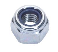 Dado Di Blocco In Nylon M8 Zincato Confezione Da 100 - Sealey NLN8 Nuovo