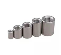 Dado di collegamento rotondo, dado di accoppiamento femmina in acciaio inox 304 M8-M20(M10 x 16 x 40 mm)
